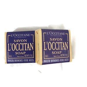 L’OCCITAN Homme Cade Soap  For Men 50g X 2 New
